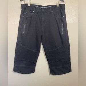 Versace 19-69 Abbigiliamento Spotivo SRL Black Jean Shorts for Men size 34